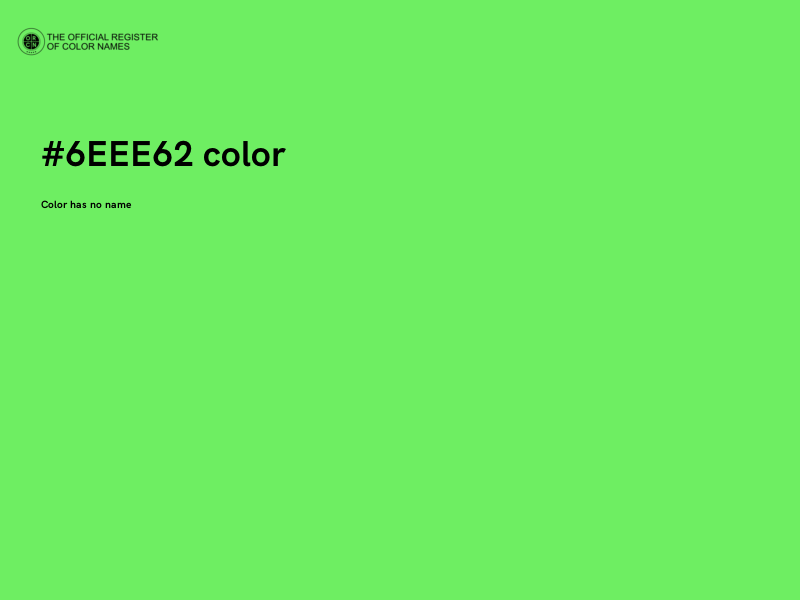 #6EEE62 color image