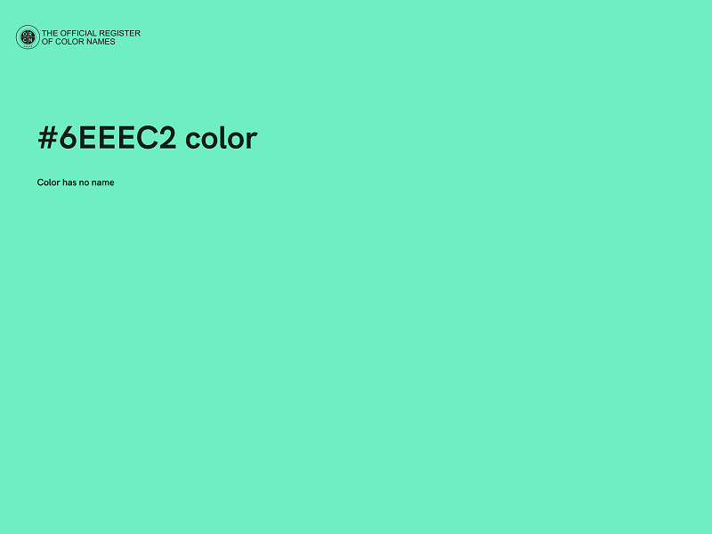 #6EEEC2 color image