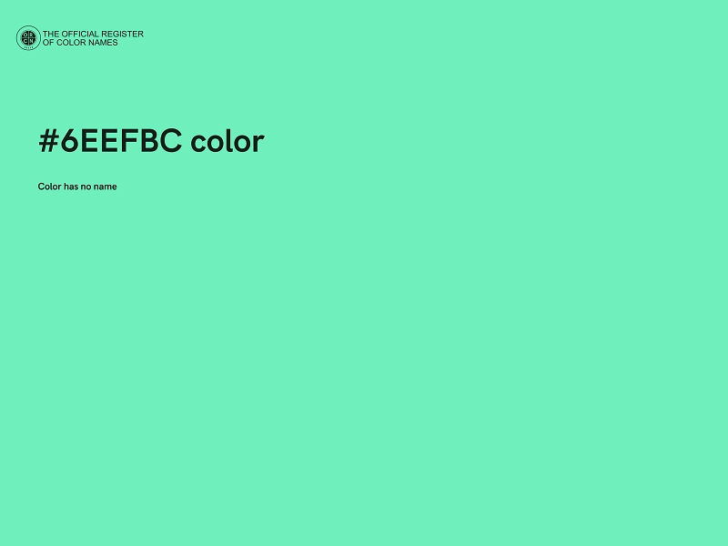 #6EEFBC color image