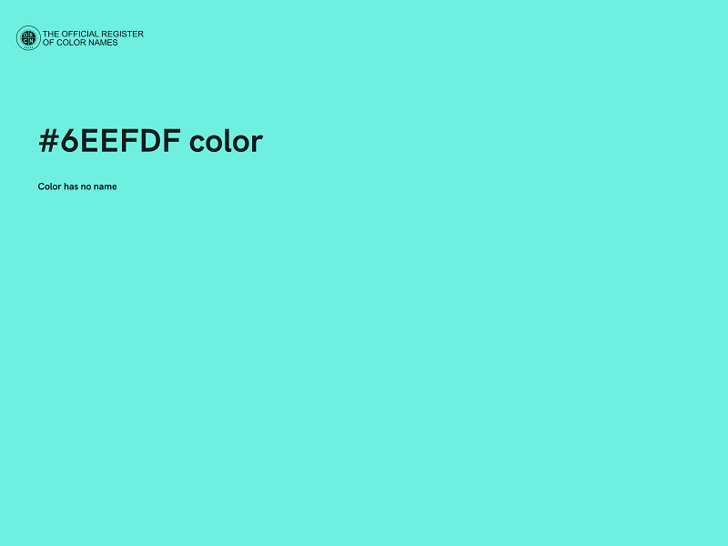 #6EEFDF color image