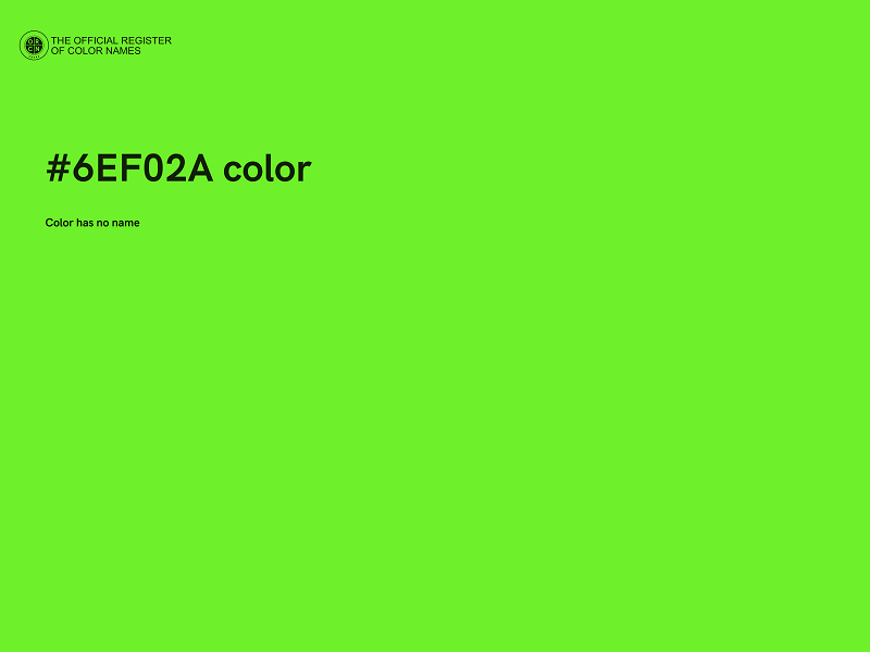 #6EF02A color image