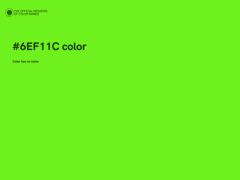 #6EF11C color image