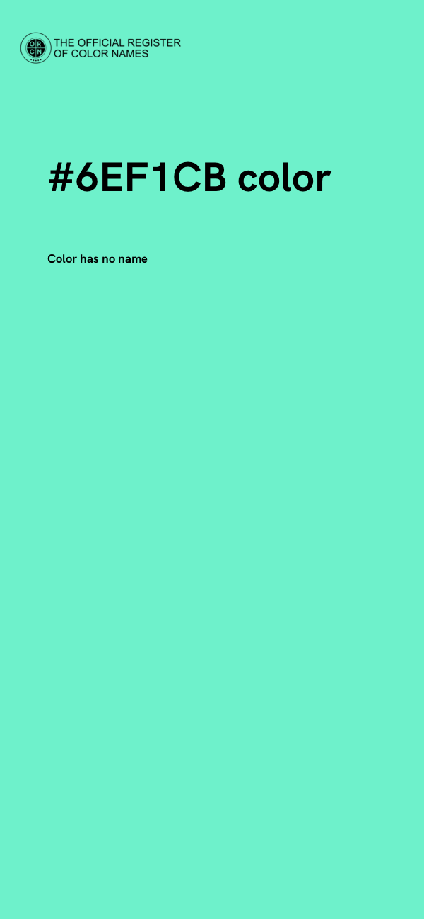 #6EF1CB color image