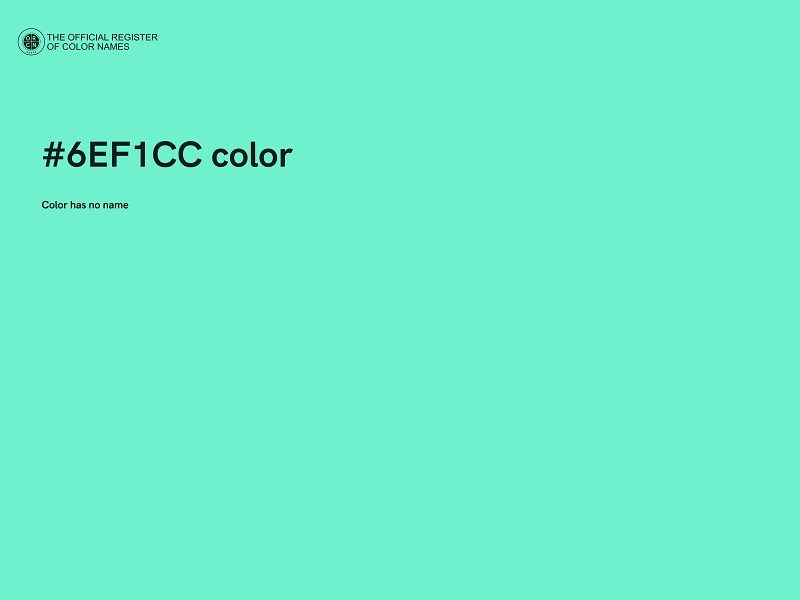 #6EF1CC color image