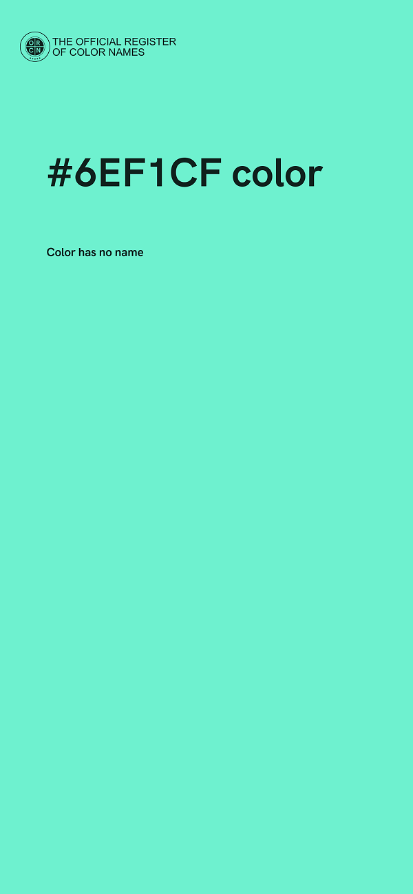 #6EF1CF color image