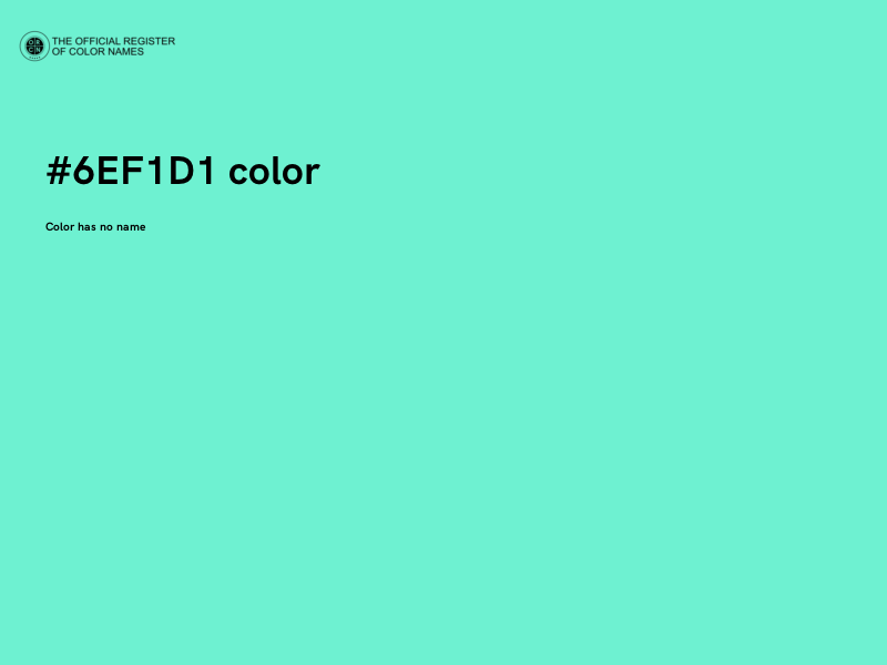 #6EF1D1 color image