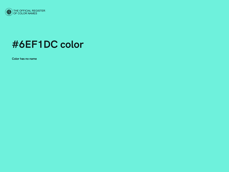 #6EF1DC color image