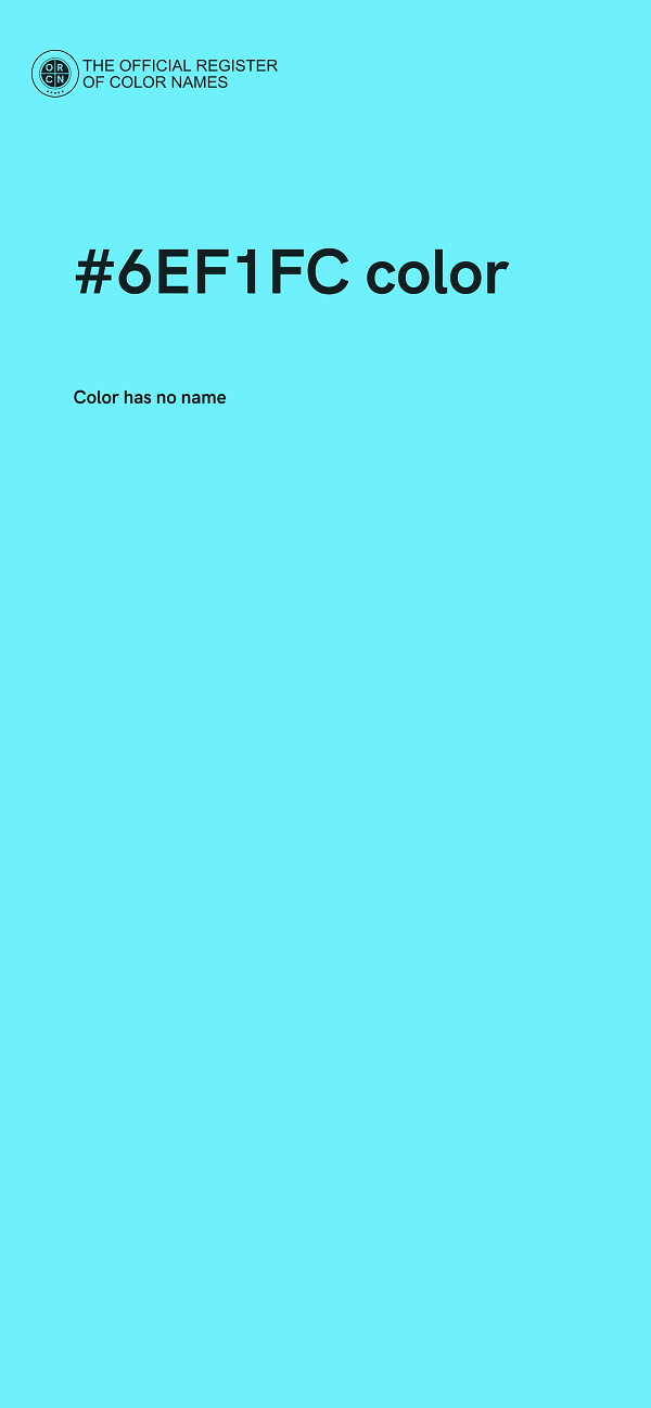 #6EF1FC color image