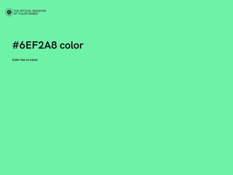 #6EF2A8 color image