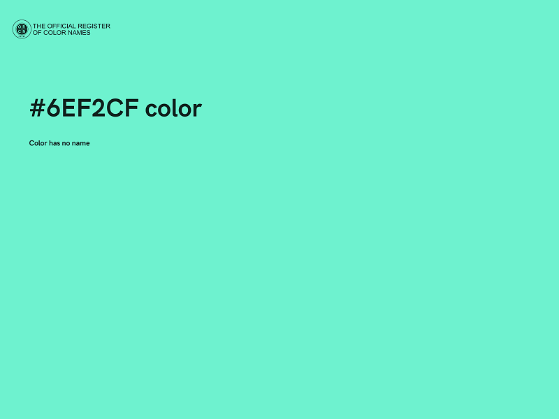 #6EF2CF color image