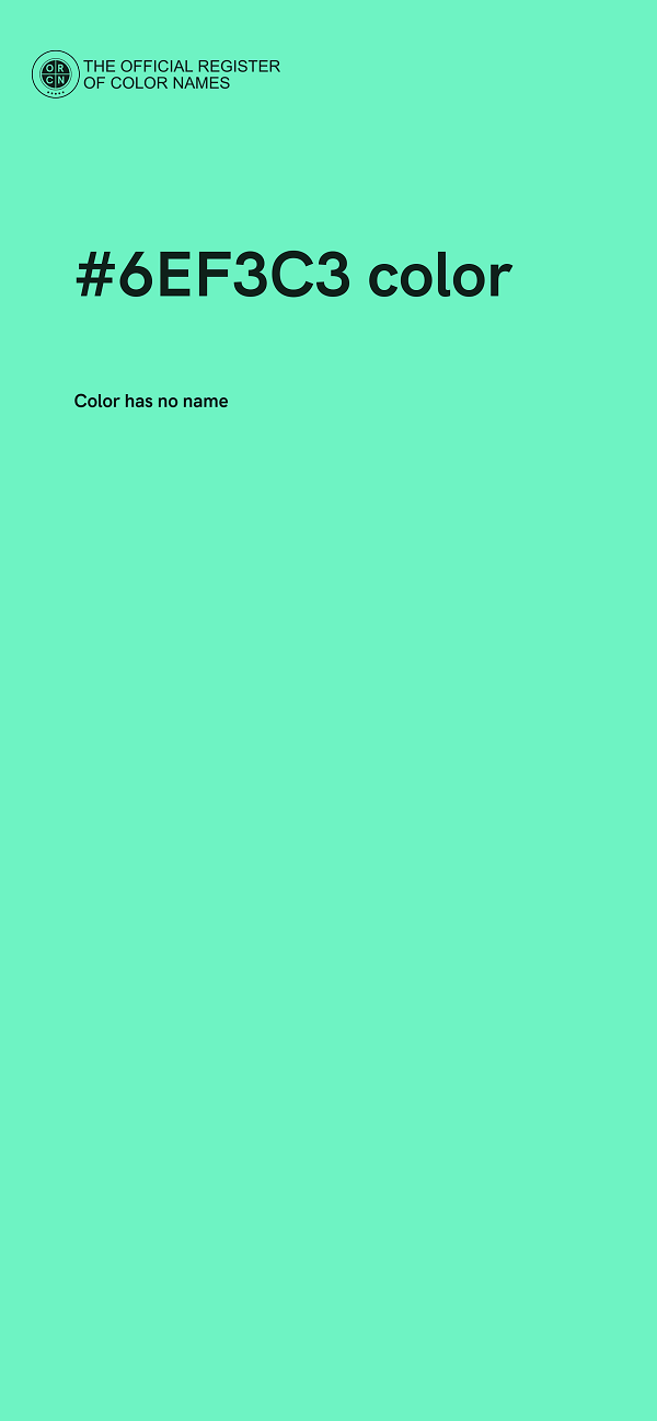#6EF3C3 color image