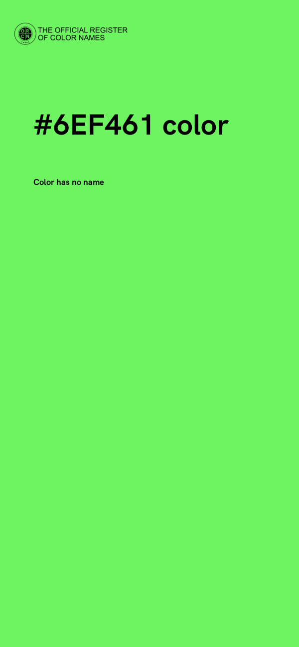 #6EF461 color image