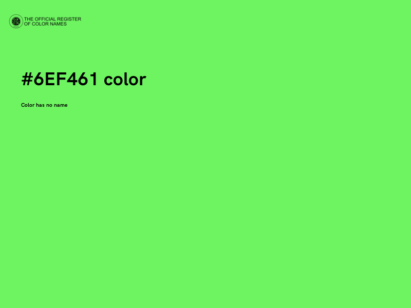 #6EF461 color image