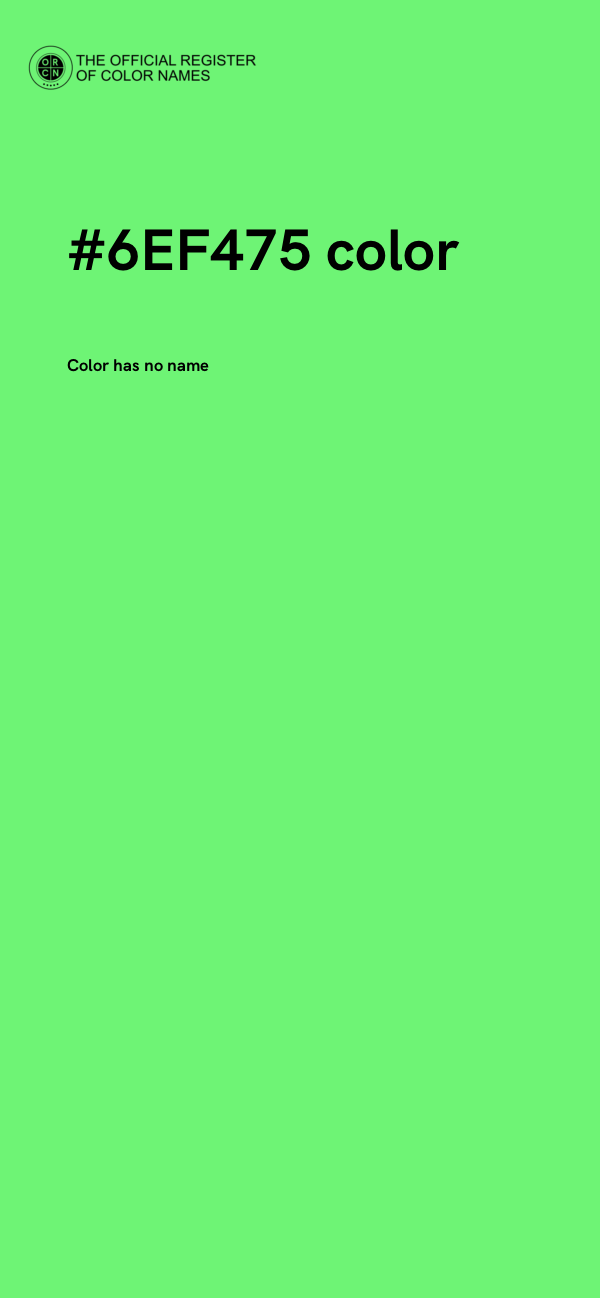 #6EF475 color image