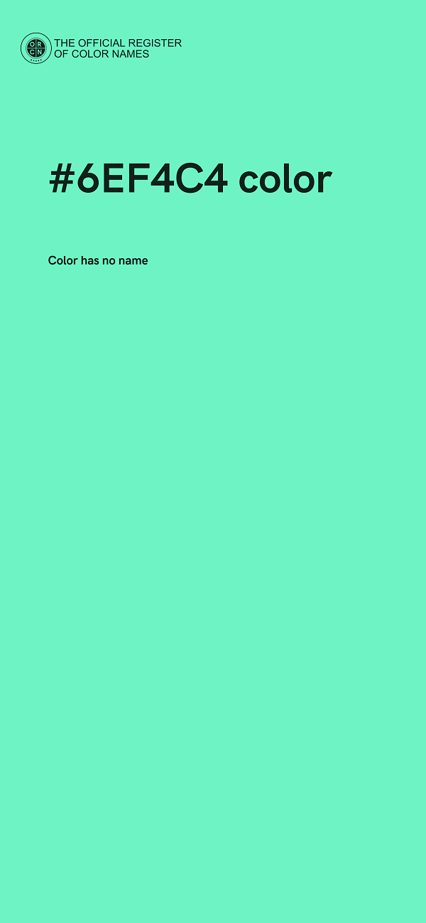 #6EF4C4 color image