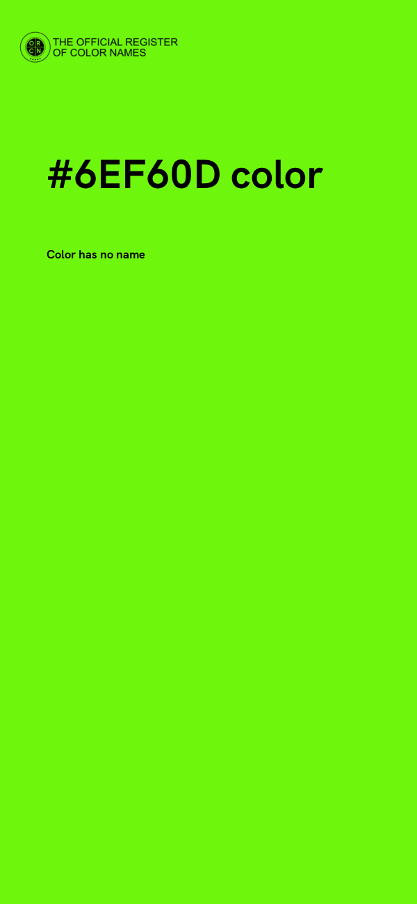 #6EF60D color image