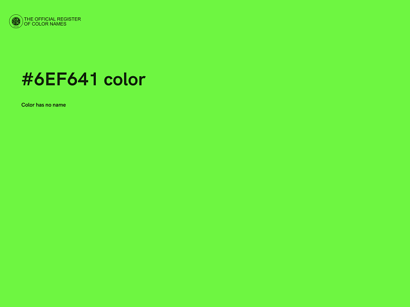 #6EF641 color image