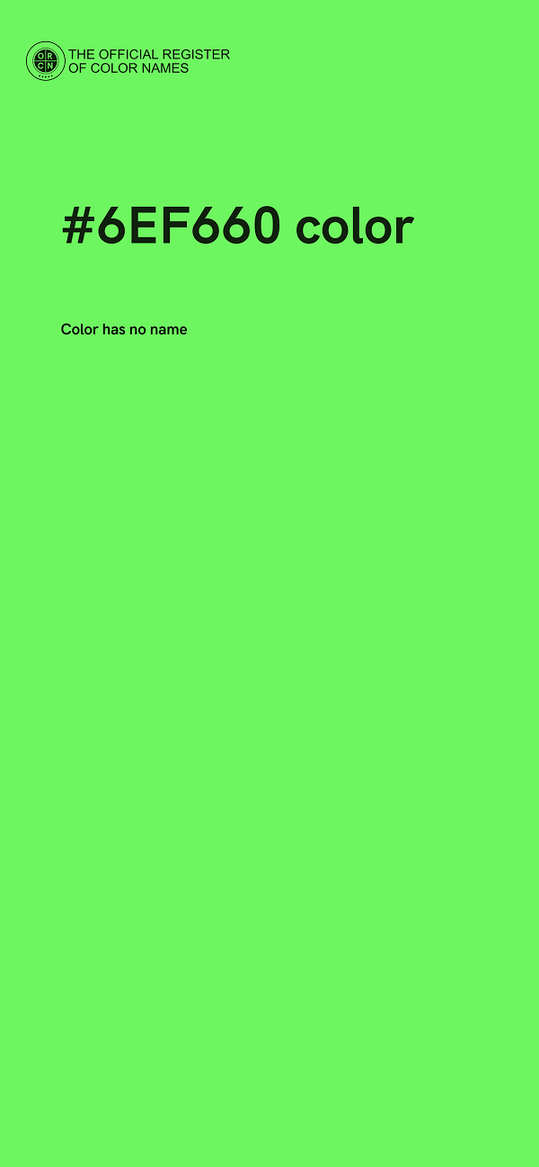 #6EF660 color image