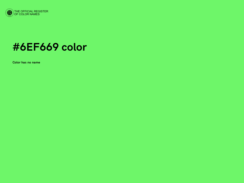 #6EF669 color image