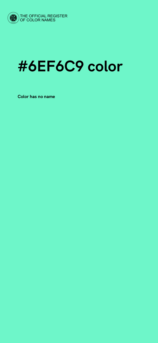 #6EF6C9 color image