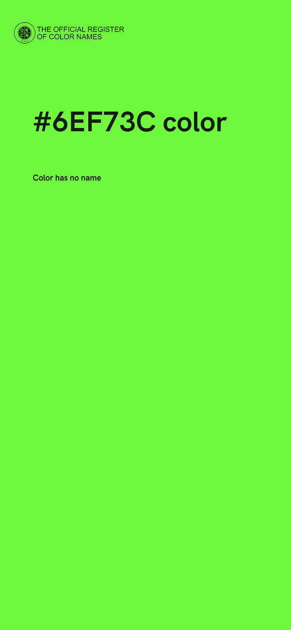 #6EF73C color image
