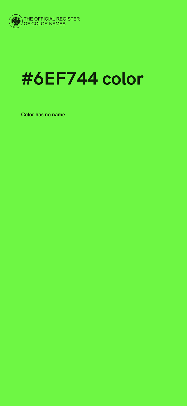 #6EF744 color image