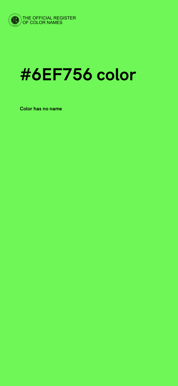 #6EF756 color image