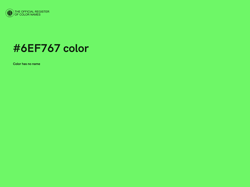 #6EF767 color image