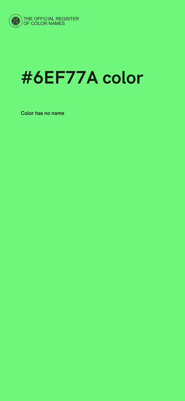 #6EF77A color image