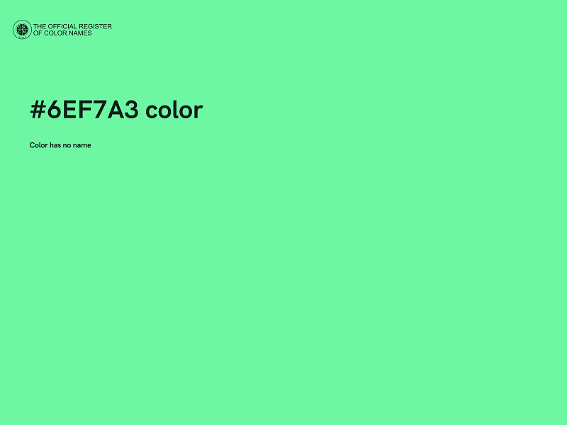 #6EF7A3 color image