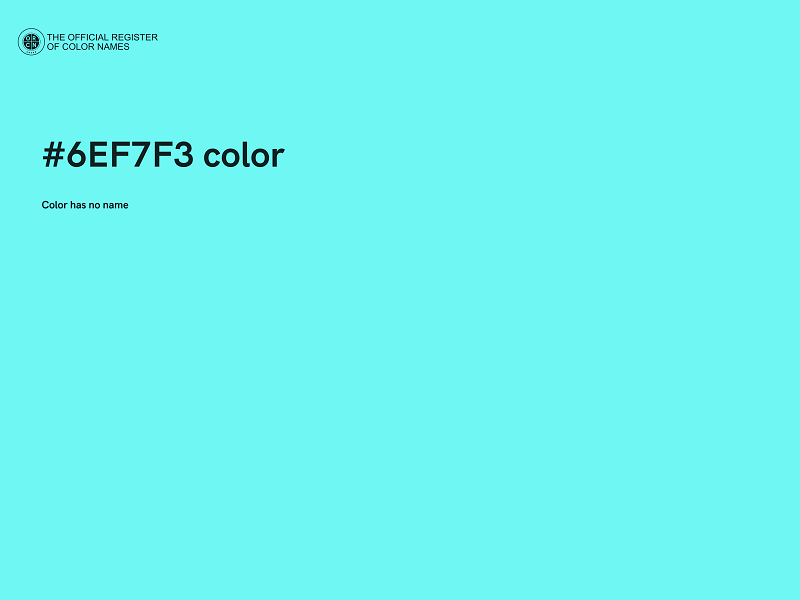 #6EF7F3 color image