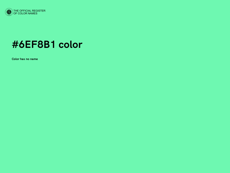 #6EF8B1 color image