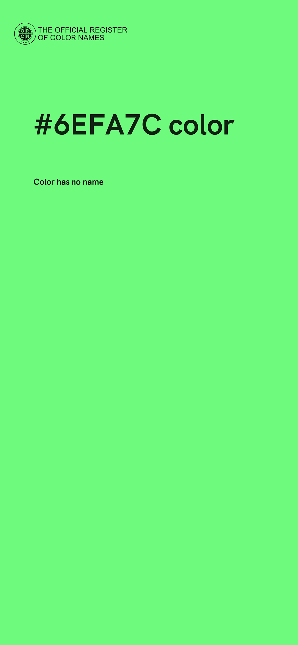 #6EFA7C color image