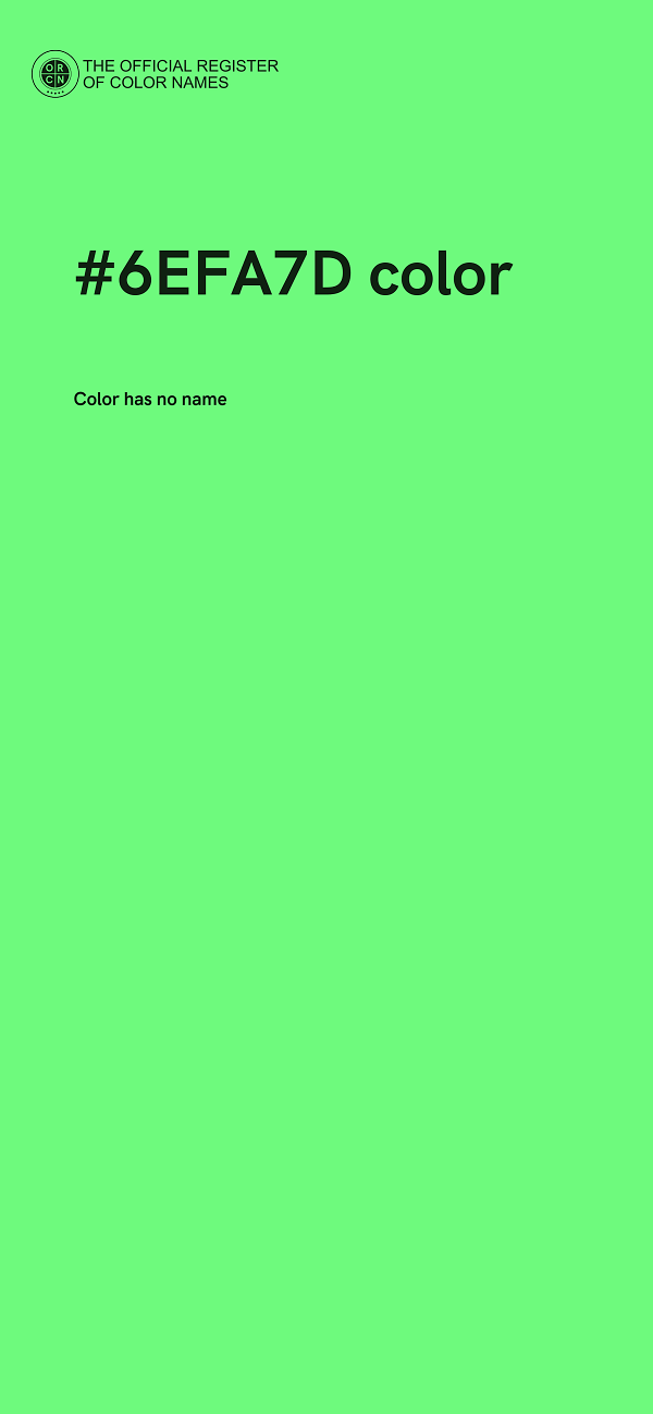 #6EFA7D color image