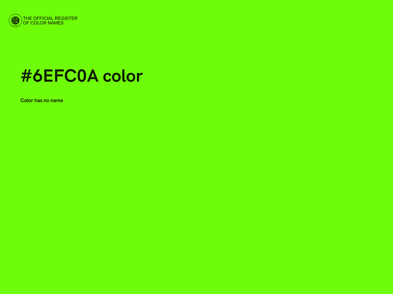 #6EFC0A color image