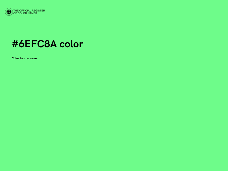 #6EFC8A color image