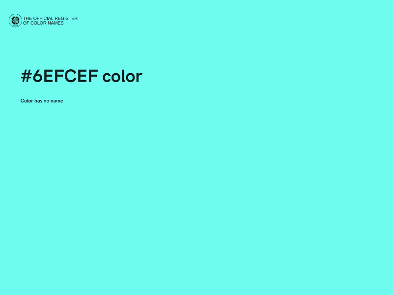 #6EFCEF color image