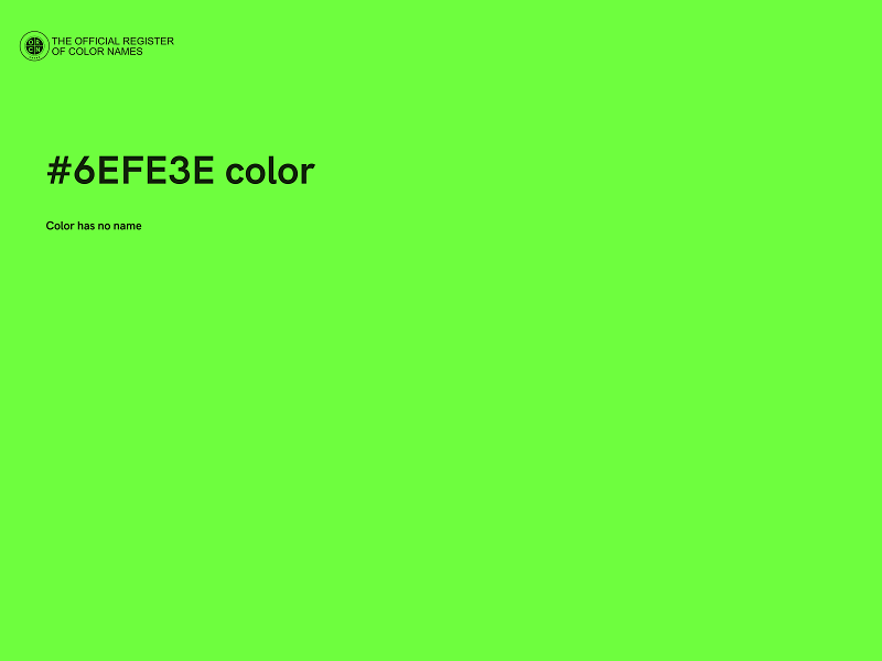 #6EFE3E color image