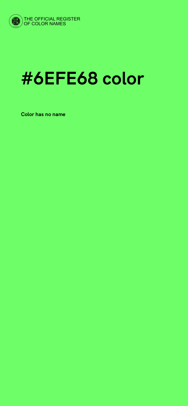 #6EFE68 color image