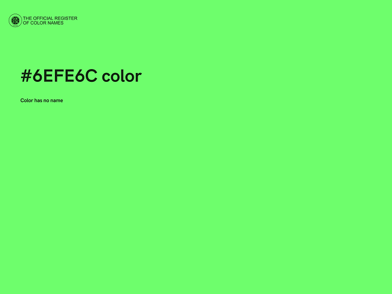 #6EFE6C color image