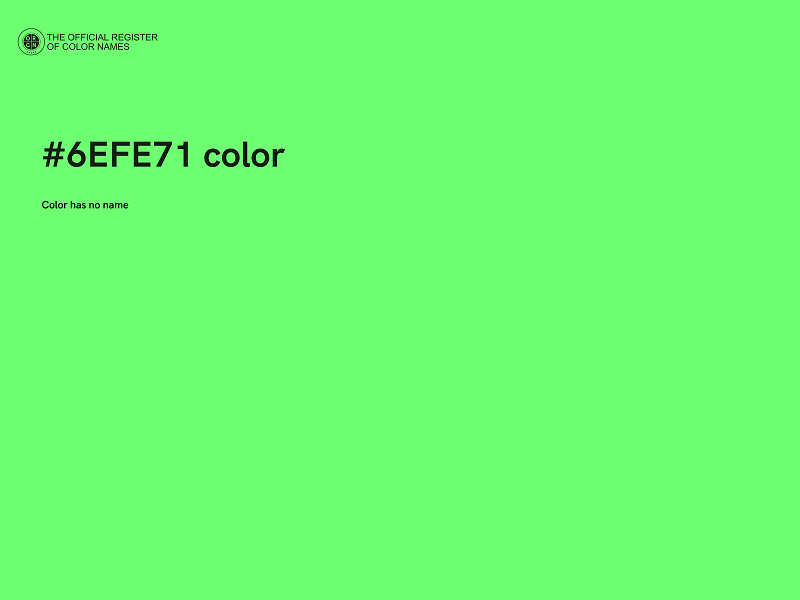 #6EFE71 color image