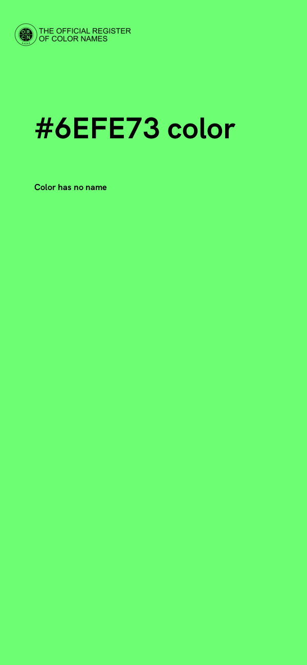 #6EFE73 color image