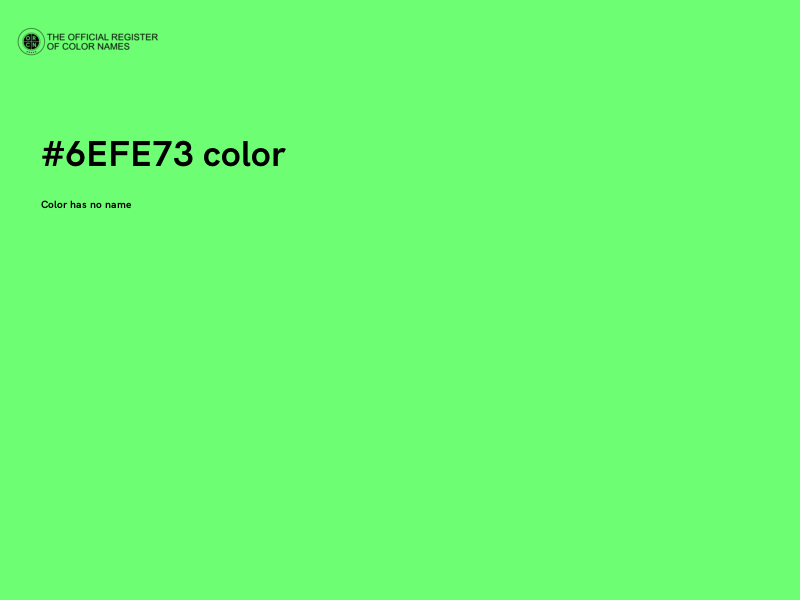 #6EFE73 color image