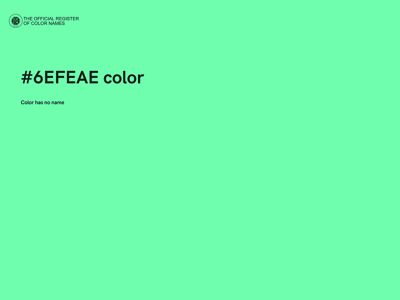 #6EFEAE color image