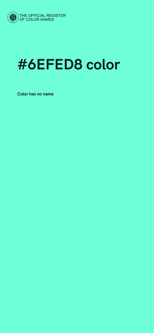 #6EFED8 color image