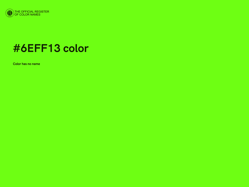 #6EFF13 color image