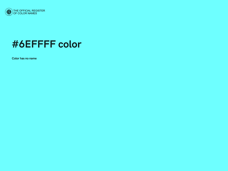 #6EFFFF color image