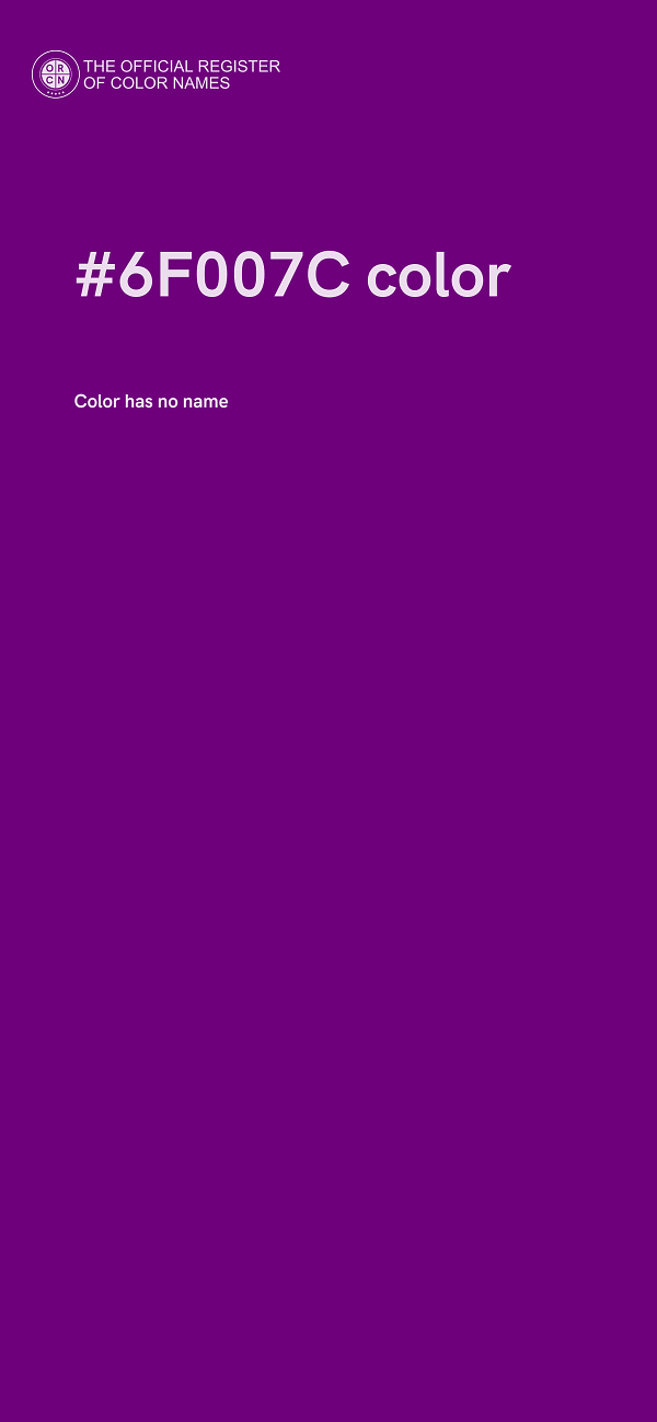 #6F007C color image