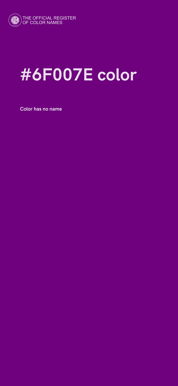 #6F007E color image
