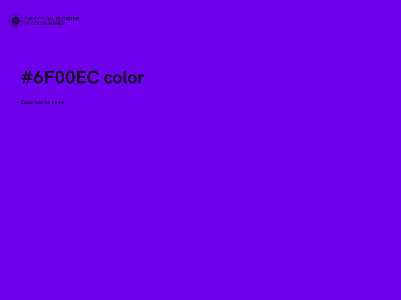 #6F00EC color image